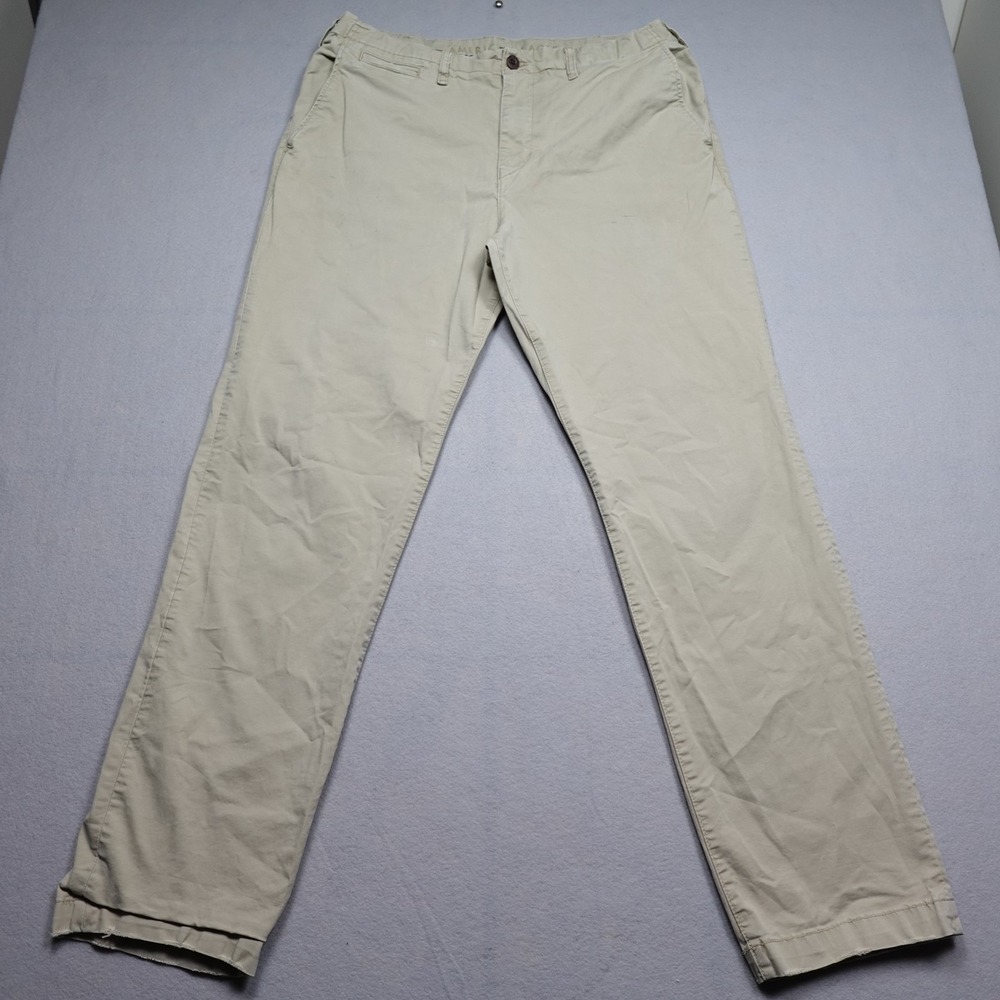 American Eagle Outfitters Pants Mens 36x34 Beige Chino Slim Stretch Casual